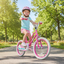Kids Bike 12-18 Inch with Training Wheels - Pink