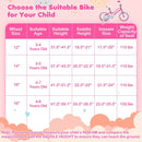 Kids Bike 12-18 Inch with Training Wheels - Pink by LJGDeals