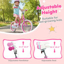 Kids Bike 12-18 Inch with Training Wheels - Pink