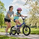 Kids Bike 14-Inch with Removable Training Wheels Navy