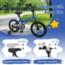 Kids Bike 14-Inch with Removable Training Wheels Navy