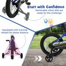 Kids Bike 14-Inch with Removable Training Wheels Navy