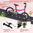 Kids Bike 14-Inch with Removable Training Wheels Pink by LJGDeals
