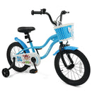 12/14/16 Inch Kids Bike with Training Wheels and Basket Navy Color by LJGDeals