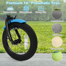 12/14/16 Inch Kids Bike with Training Wheels and Basket Navy Color