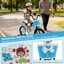 12/14/16 Inch Kids Bike with Training Wheels and Basket Navy Color by LJGDeals