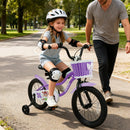 Kids Bike with Training Wheels 12-18 Inch - Purple