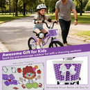 Kids Bike with Training Wheels 12-18 Inch - Purple