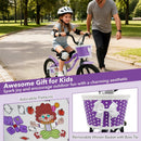 Kids Bike with Training Wheels 12-18 Inch - Purple by LJGDeals
