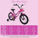 Kids Bike with Training Wheels 12-18 Inch - Magic Rose