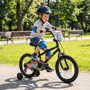 18-Inch Kids Bike with Training Wheels for Ages 4-8 by LJGDeals
