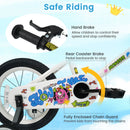 Kids Bike with Training Wheels 12-18 Inch White