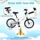 Kids Bike with Training Wheels 12-18 Inch White