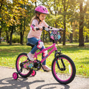 Kids Bike with Training Wheels 12-18 Inch Pink