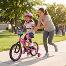Kids Bike with Training Wheels 12-18 Inch Pink