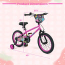 Kids Bike with Training Wheels 12-18 Inch Pink