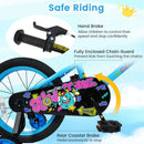 Kids Bike 16 Inch with Training Wheels Ages 4-7