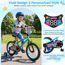 Kids Bike 16 Inch with Training Wheels Ages 4-7