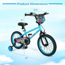 Kids Bike 16 Inch with Training Wheels Ages 4-7