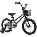 14 Inch Kids Bike with Basket and Training Wheels for Children Aged 4-5 Years Old by LJGDeals