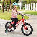 18 Inch Kids Bike with LED Lights Adjustable Carbon Steel Bicycle for 4-8 Years Old-18 inches by LJGDeals