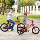 18 Inch Kids Bike with LED Lights Adjustable Carbon Steel Bicycle for 4-8 Years Old-18 inches by LJGDeals