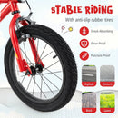 18 Inch Kids Bike with LED Lights Adjustable Carbon Steel Bicycle for 4-8 Years Old-18 inches by LJGDeals