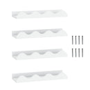 Floating Nursery Book Shelves Set of 4 - White Fir Wood by DirectDeals