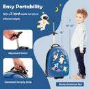 16 Inch Kids Carry-On Luggage Hard Shell Suitcase with Wheels