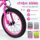18 Inch LED Lighted Kids Bike with Training Wheels and Headlight for Ages 4-8 Years-18 inches by LJGDeals