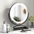 16 Inch Round Makeup Vanity Mirror with 3 Color Dimmable LED Lighting by LJGDeals