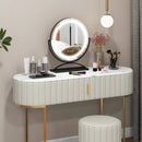 16 Inch Round Makeup Vanity Mirror with 3 Color Dimmable LED Lighting by LJGDeals