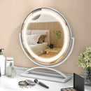 16 Inch Round Makeup Vanity Mirror with 3 Color Dimmable LED Lighting by LJGDeals