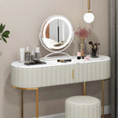 16 Inch Round Makeup Vanity Mirror with 3 Color Dimmable LED Lighting by LJGDeals