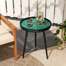 Sea Shell End Table with Tray Top - Mid-Century Modern by DirectDeals