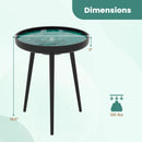 Sea Shell End Table with Tray Top - Mid-Century Modern by DirectDeals