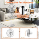 16 Inch Pedestal Standing Fan Oscillating Pedestal Fan with 3 Speeds and Adjustable Height by LJGDeals