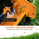 16 Inch Push Lawn Mower with 5 Steel Blades and Grass Catcher Bag by LJGDeals