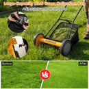 16 Inch Push Lawn Mower with 5 Steel Blades and Grass Catcher Bag by LJGDeals