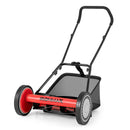 16 Inch Push Lawn Mower with 5 Steel Blades and Grass Catcher Bag by LJGDeals