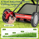 16 Inch Push Lawn Mower with 5 Steel Blades and Grass Catcher Bag by LJGDeals