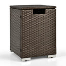 2-in-1 Patio Rattan Gas Propane Tank Cover for 20 lbs Propane Tanks