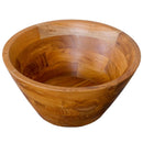 16 Inch Teak Wood Washbasin with Drainage Hole and Smooth Finish by LJGDeals