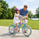 Girls Bike 12-18 Inch with Training Wheels and Basket by DirectDeals