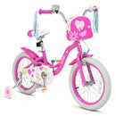 Girls Bike 12-18 Inch with Training Wheels and Front Bag by LJGDeals