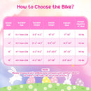 Girls Bike 12-18 Inch with Training Wheels and Front Bag