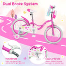 Girls Bike 12-18 Inch with Training Wheels and Front Bag