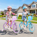 Girls Bike 18 Inch with Training Wheels and Front Bag by LJGDeals