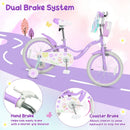 Girls Bike 18 Inch with Training Wheels and Front Bag by LJGDeals