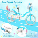 Girls Bike 12-18 Inch with Training Wheels and Front Bag by LJGDeals